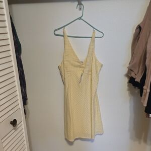 Abercrombie & Fitch Yellow Checkered Dress